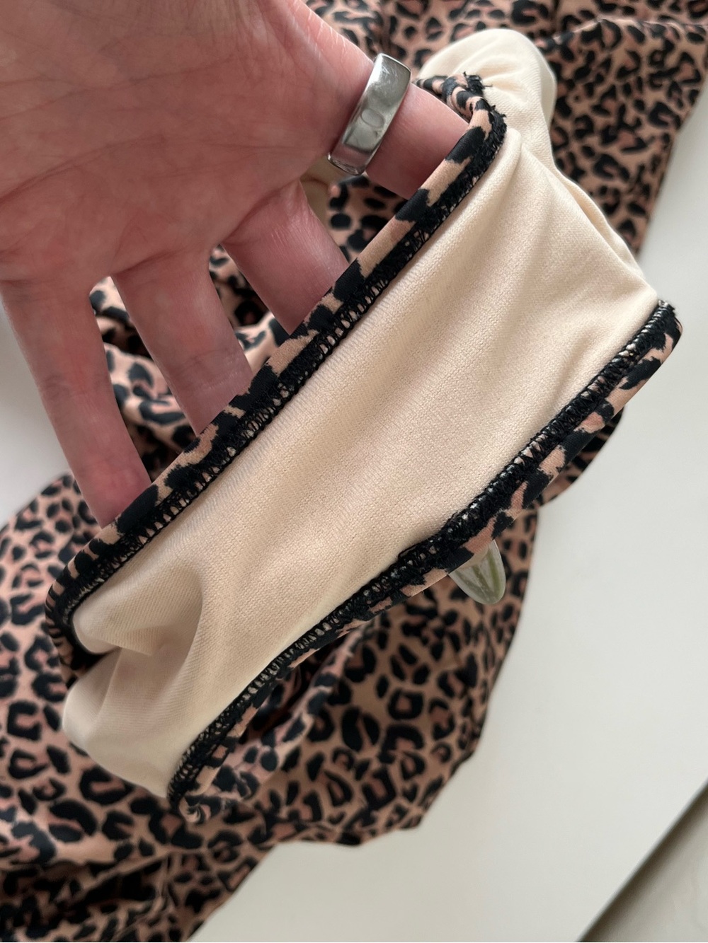 Albion The Pursuit Cape Leopard Print Flutter Sleeve One Piece Swimsuit Large - Picture 6 of 6